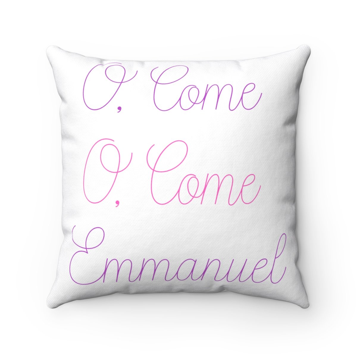 "O' Come Emmanuel" Throw Pillow